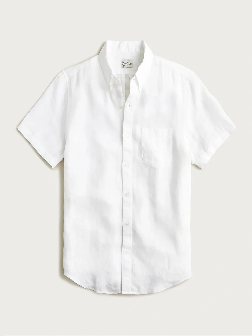 J Crew Classic Short-sleeve Baird McNutt Irish linen shirt